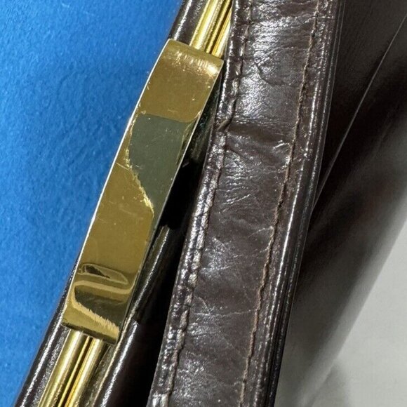VTG James Florsheim London for Woodward and Lothrop Brown Leather Tailored Purse - Picture 10 of 15